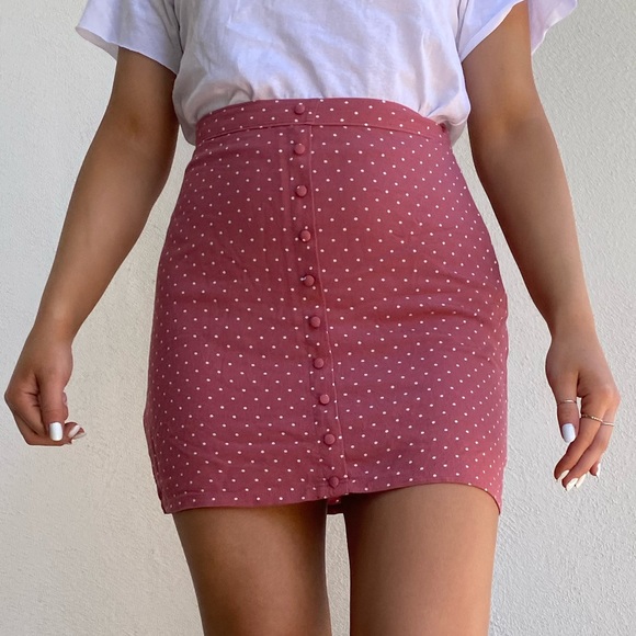 Abercrombie & Fitch Dresses & Skirts - NWT Polka Dot Skirt with Buttons